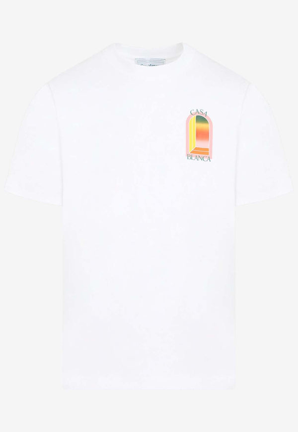 Gradient Arch Logo-Printed T-shirt