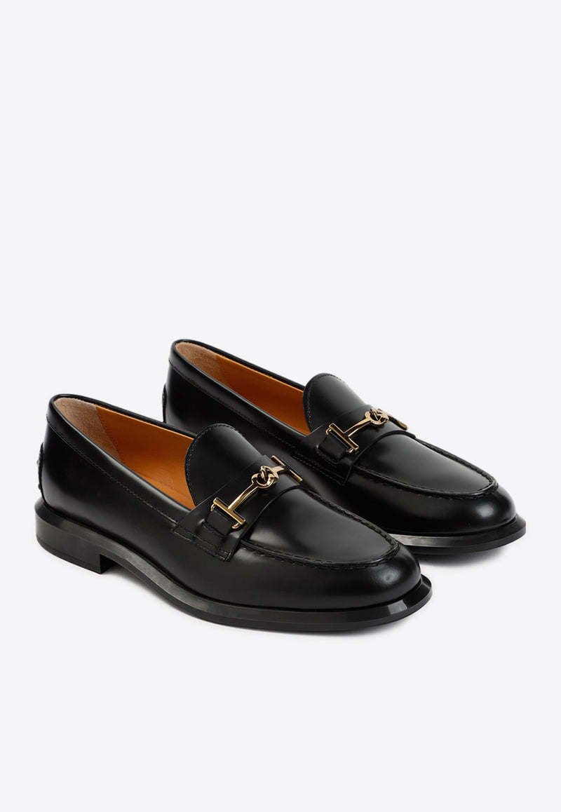 Chain-Strap Penny Loafers