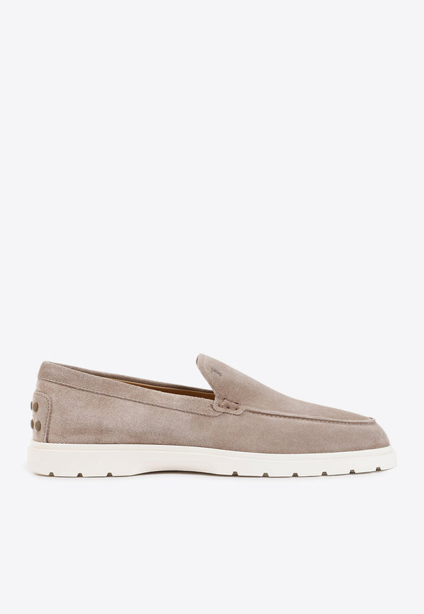 T-Logo Suede Loafers
