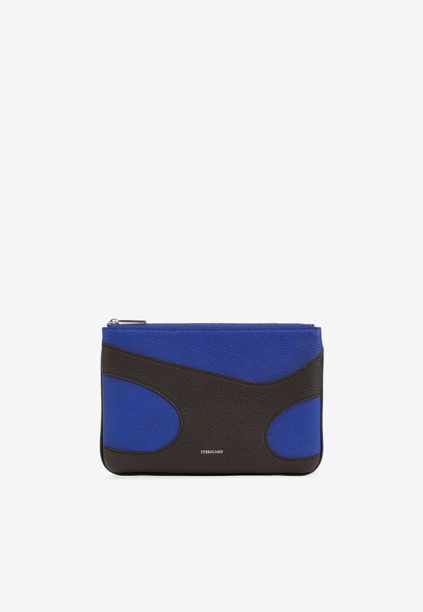 Cut-Out Leather Pouch