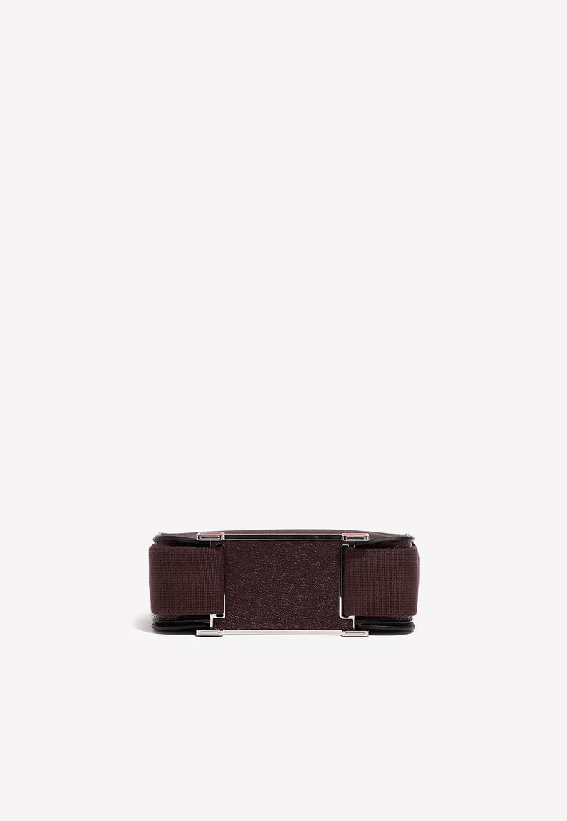 Geta Shoulder Bag in Rouge and Cuivre Chèvre Mysore with Palladium Hardware