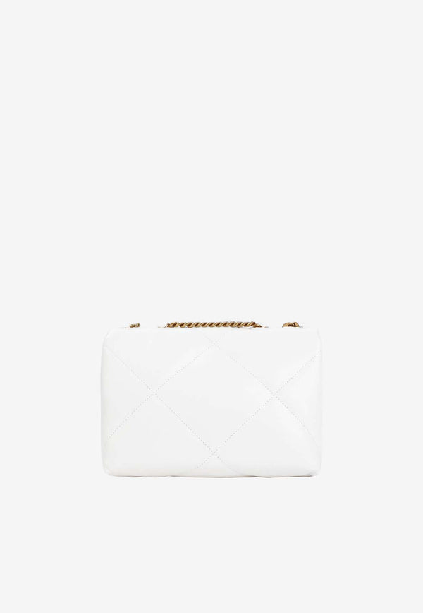Small Kira Shoulder Bag in Diamond Quilt Leather