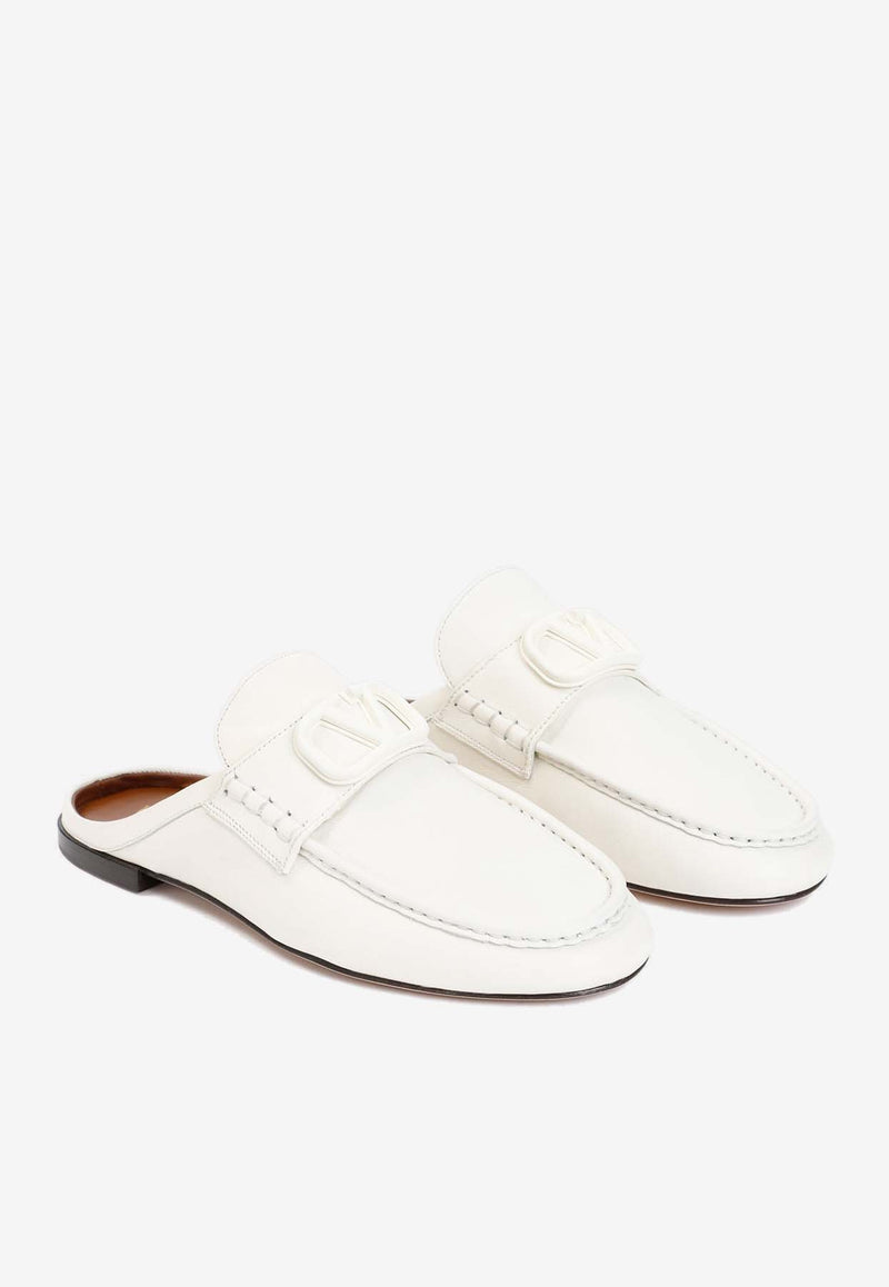 VLogo Leather Slippers