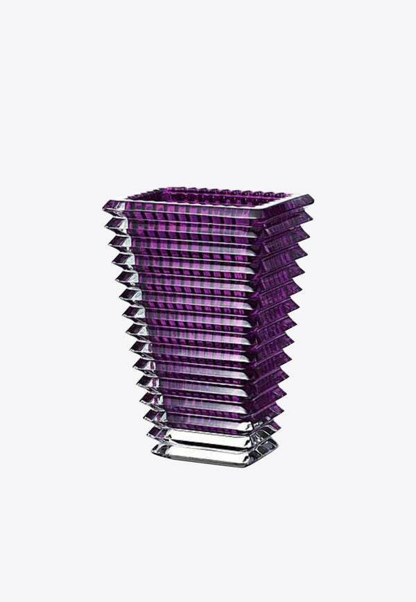 Small Rectangular Crystal Eye Vase Baccarat Purple 2802305