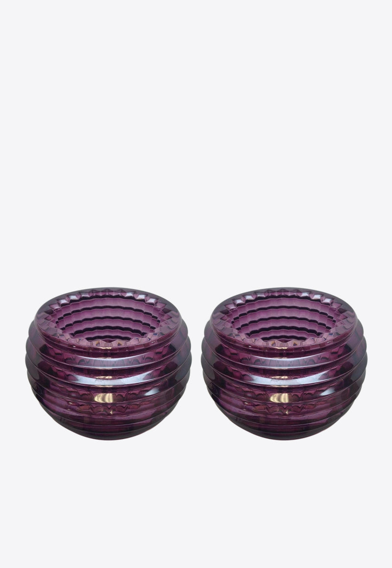Eye Votive Candle Jar - Set of 2 Baccarat Purple 2802540 x 2
