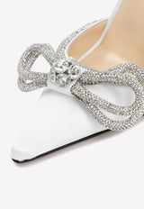 100 Crystal Double Bow Pumps