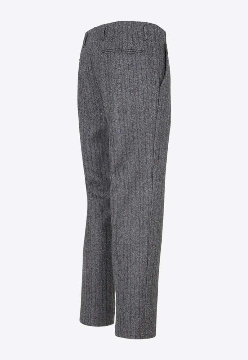Herringbone Wool Pants