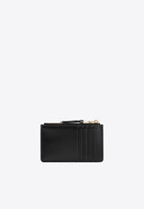 Matelassé Nappa Leather Envelope Zip Wallet