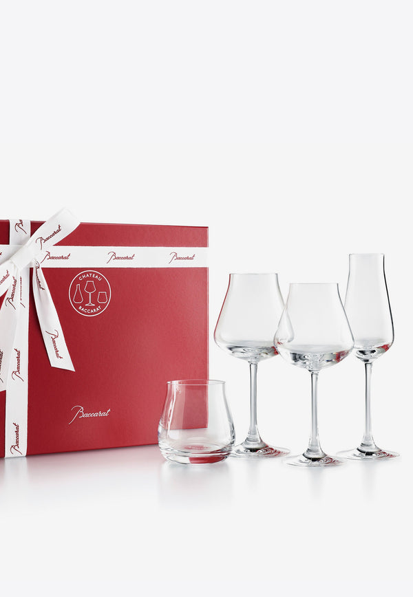 Chateau Crystal Degustation Glass Set- Set of 4 Baccarat Transparent 2811925