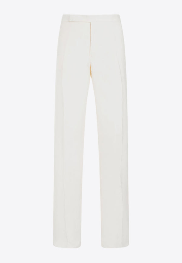 Linen and Silk Tailored Pants