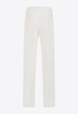 Linen and Silk Tailored Pants