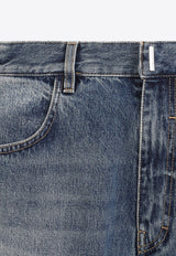 Logo-Plaque Straight-Leg Jeans