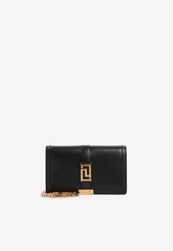 Mini Greca Goddess Clutch Bag in Calf Leather