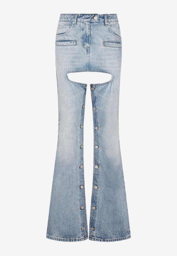 Chaps Jeans with Cut-Out Detail