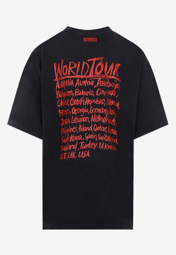 World Tour Logo Print T-Shirt