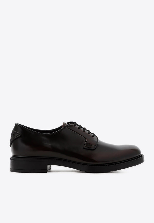 Lace-Up Shoes in Brushed Leather