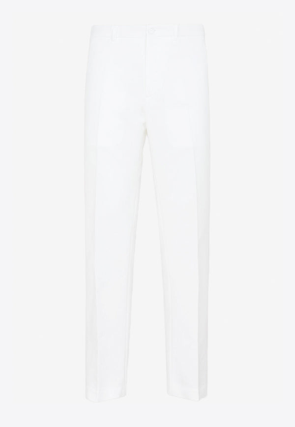 Dior Homme Ankle Slit Detail Cotton Pants 41389972553909 213C133A4451 030 IVORY