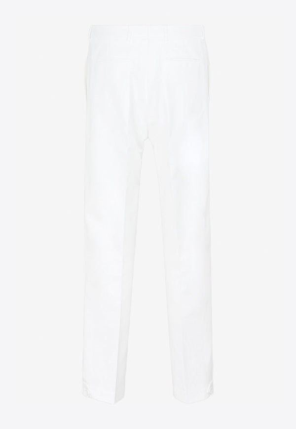 Dior Homme Ankle Slit Detail Cotton Pants 41389972750517 213C133A4451 030 IVORY