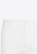 Dior Homme Ankle Slit Detail Cotton Pants  213C133A4451 030 IVORY