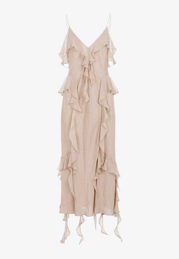Pim Ruffle-Embellished Midi Dress