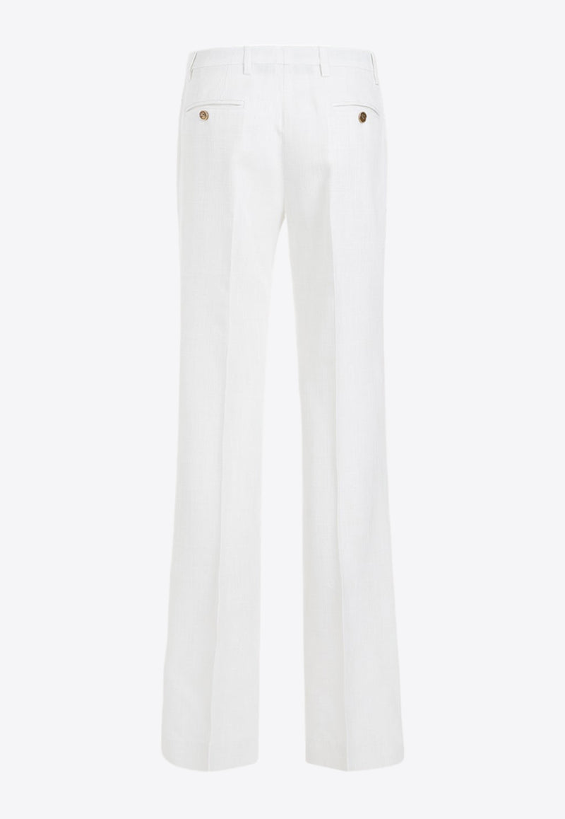 Straight-Leg Tailored Pants