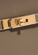 Mini Jypsiere من جلد Etoup Swift مع أجزاء معدنية ذهبية