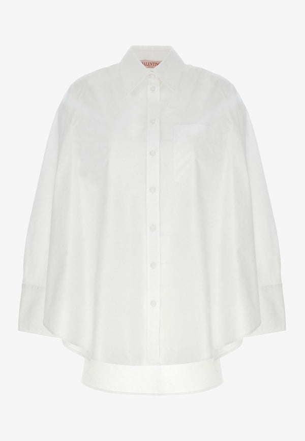 Valentino Sartorial Poplin Shirt White 2B0AB4S07W1 001
