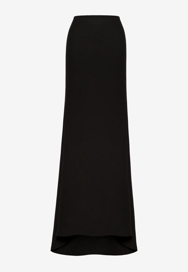 Valentino Cady Couture Floor-Length Skirt Black 2B0RA9V11MM 0NO