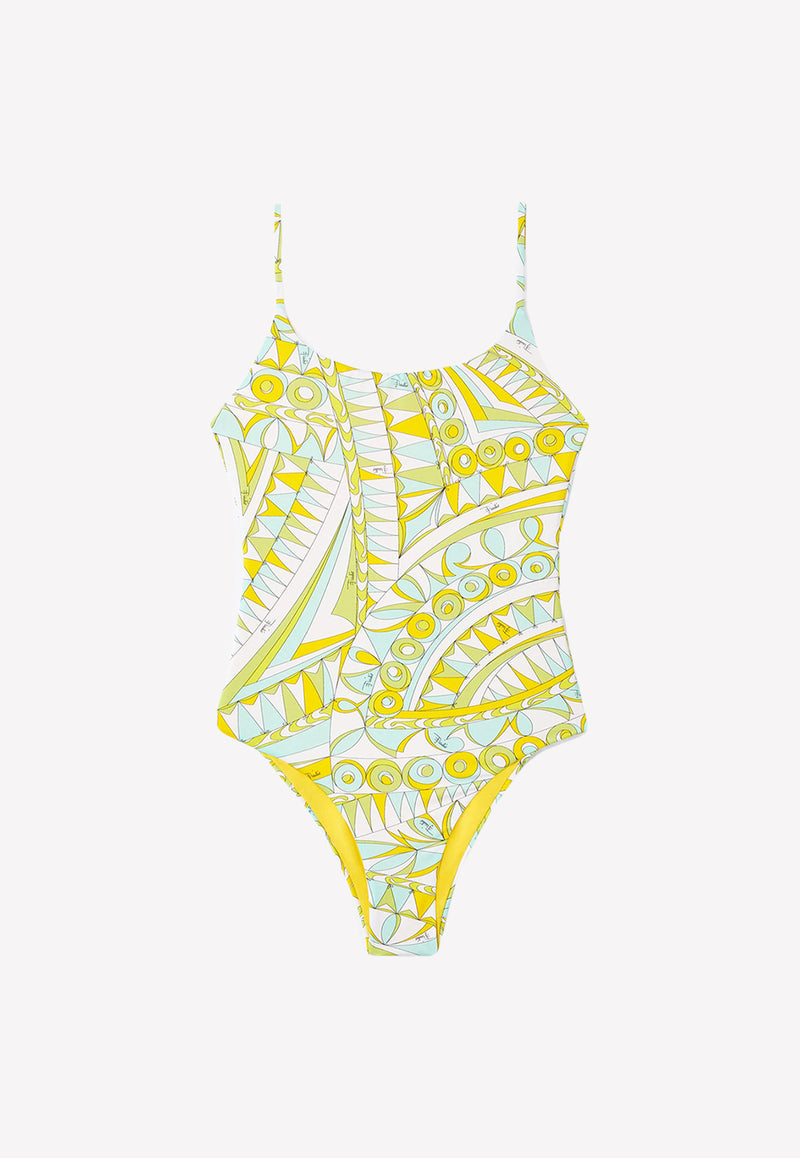 Emilio Pucci Bandierine Print Reversible Swimsuit Multicolor 2EMC31 2E877 034