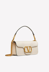 Valentino VLogo Locò Shoulder Bag in Calf Leather Ivory 2W2B0K30ZXL I16