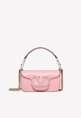 Valentino Mini Locò Crystal VLogo Top Handle Bag Pink 2W2B0K53FSZ K3X