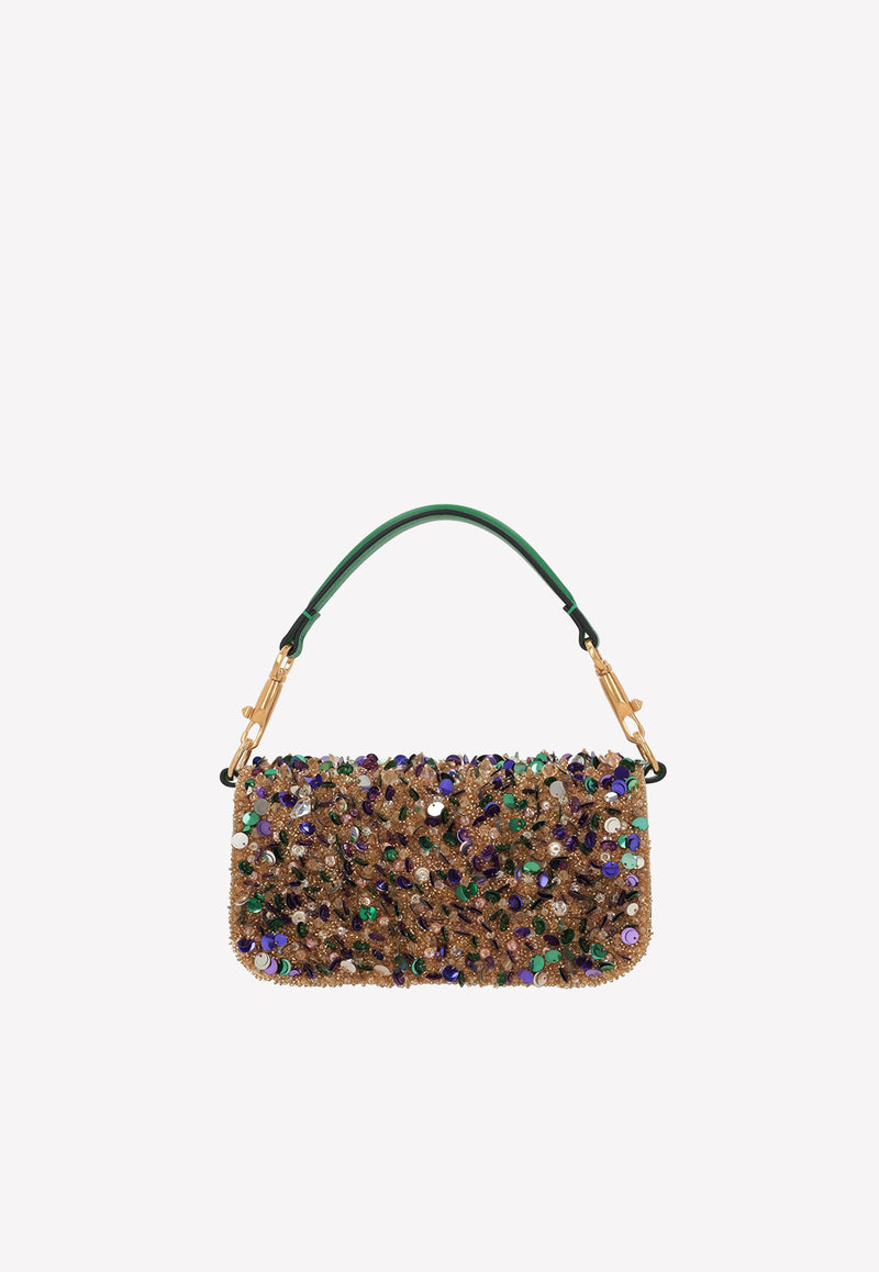 Valentino Small Locò Bead Embellished Top Handle Bag Multicolor 2W2B0K53LCL NBF