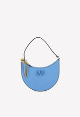 Valentino Mini VLogo Hobo Bag in Grained Leather Blue 2W2P0W19RQR 097