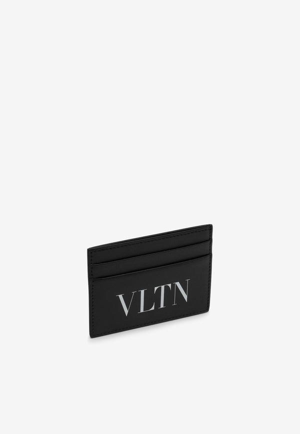 Valentino Logo Print Leather Cardholder 2Y2P0448LVN/M_VALE-0NI Black