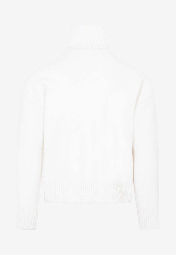 Ami De Coeur High-Neck Wool Sweater