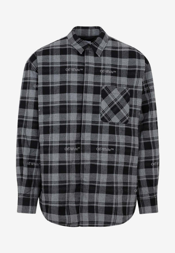 Check Flannel Padded Overshirt