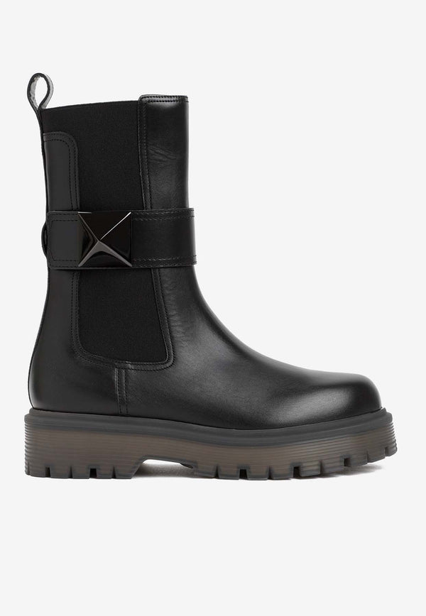 Rockstud Chelsea Boots in Leather