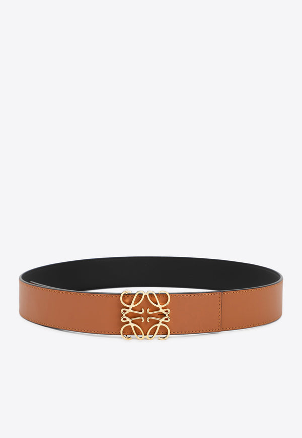 Reversible Anagram Leather Belt