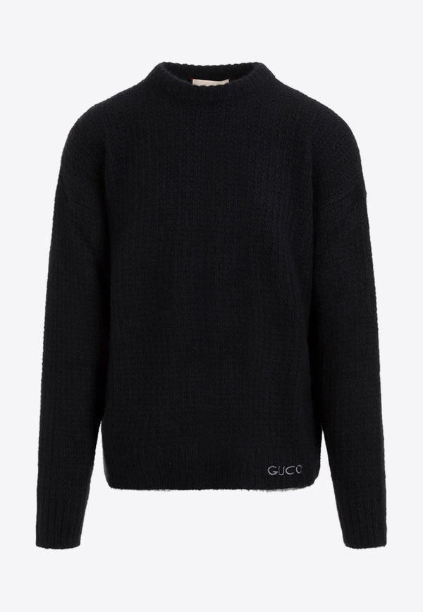 Cashmere Logo-Embroidered Sweater