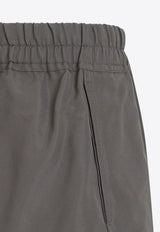 Side-Slits Drawstring Shorts