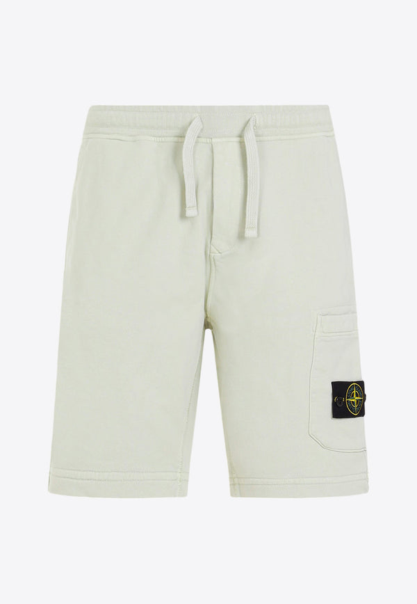 Buttoned-Patch Bermuda Shorts