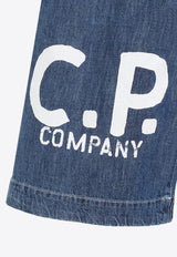 Logo-Printed Denim Shorts