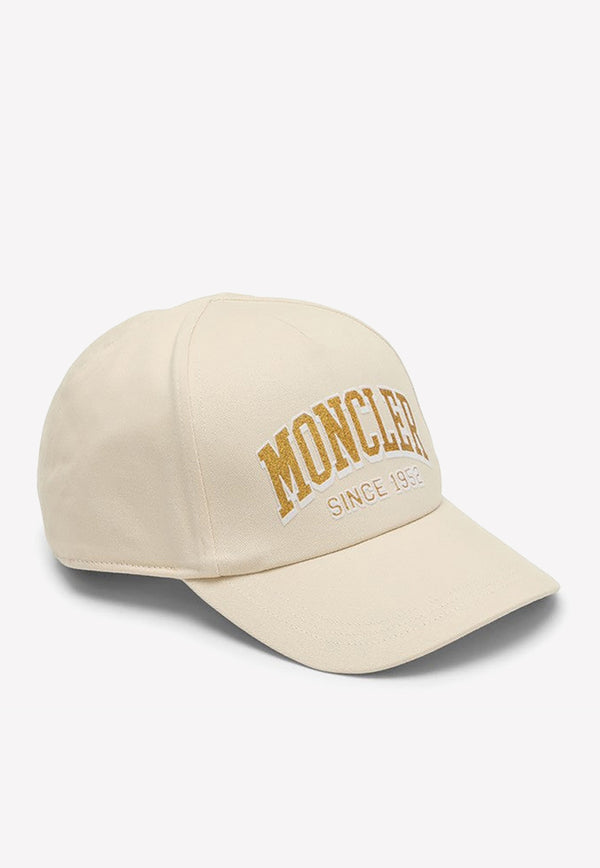 Moncler Logo Embroidered Baseball Cap 3B000460U082/M_MONCL-60 Beige
