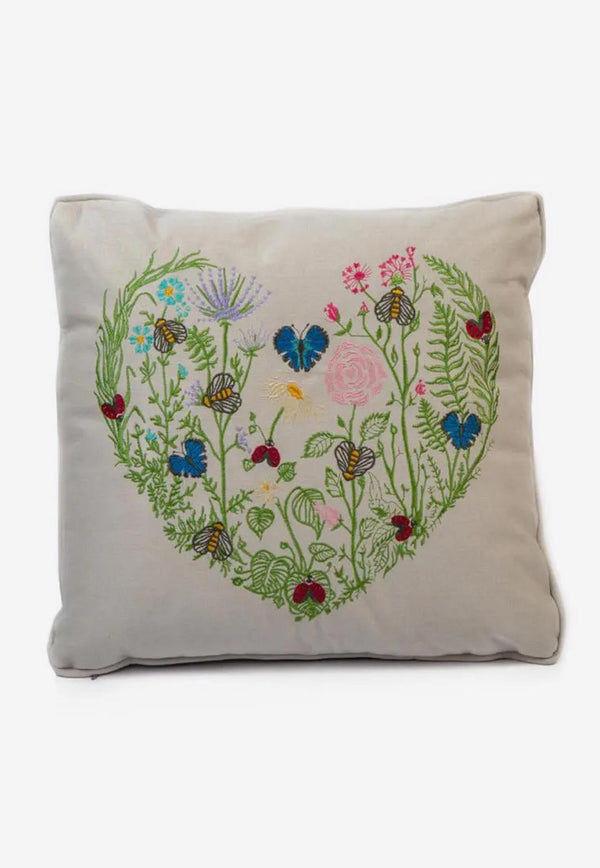 Stitch Jo Spring Love Cushion White