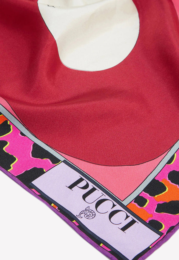 Emilio Pucci Large Patchwork-Print Silk-Twill Scarf Multicolor 3EGB49 3EC29 3