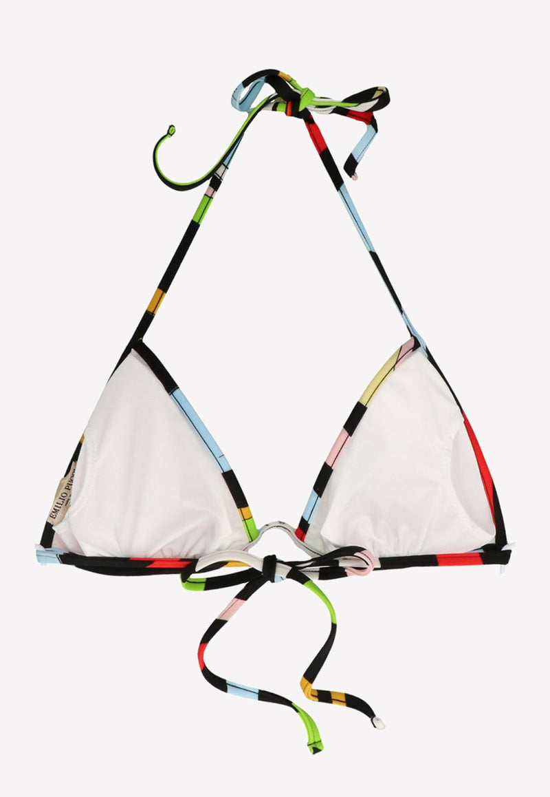Emilio Pucci Goccia-Print Bikini Top Multicolor 3EMX70 3E785 014