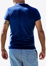 Les Canebiers Blue Cabanon Polo T-shirt in Terry Cabanon-Navy