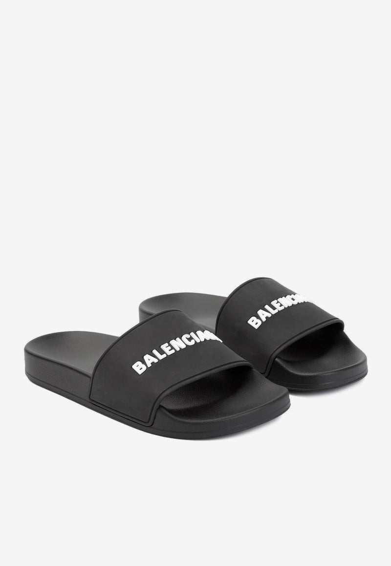 Logo-Embossed Rubber Slides