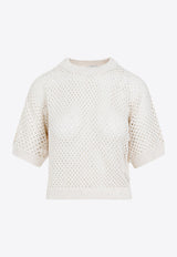 Knitted Short-Sleeved Top