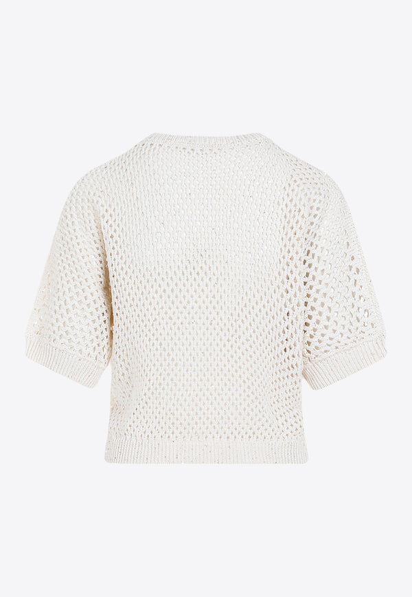 Knitted Short-Sleeved Top